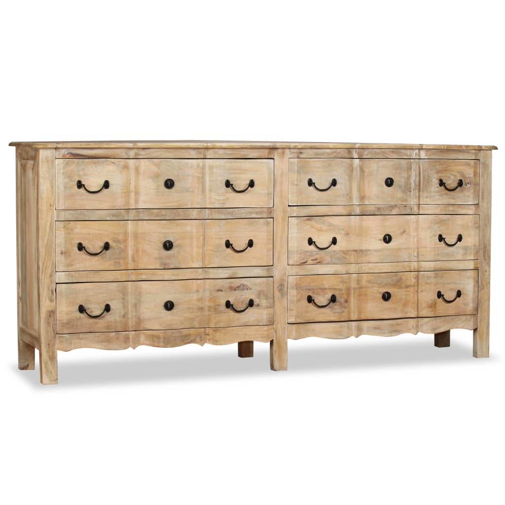 vidaXL Sideboard Massivholz Mango 200x40x90 cm