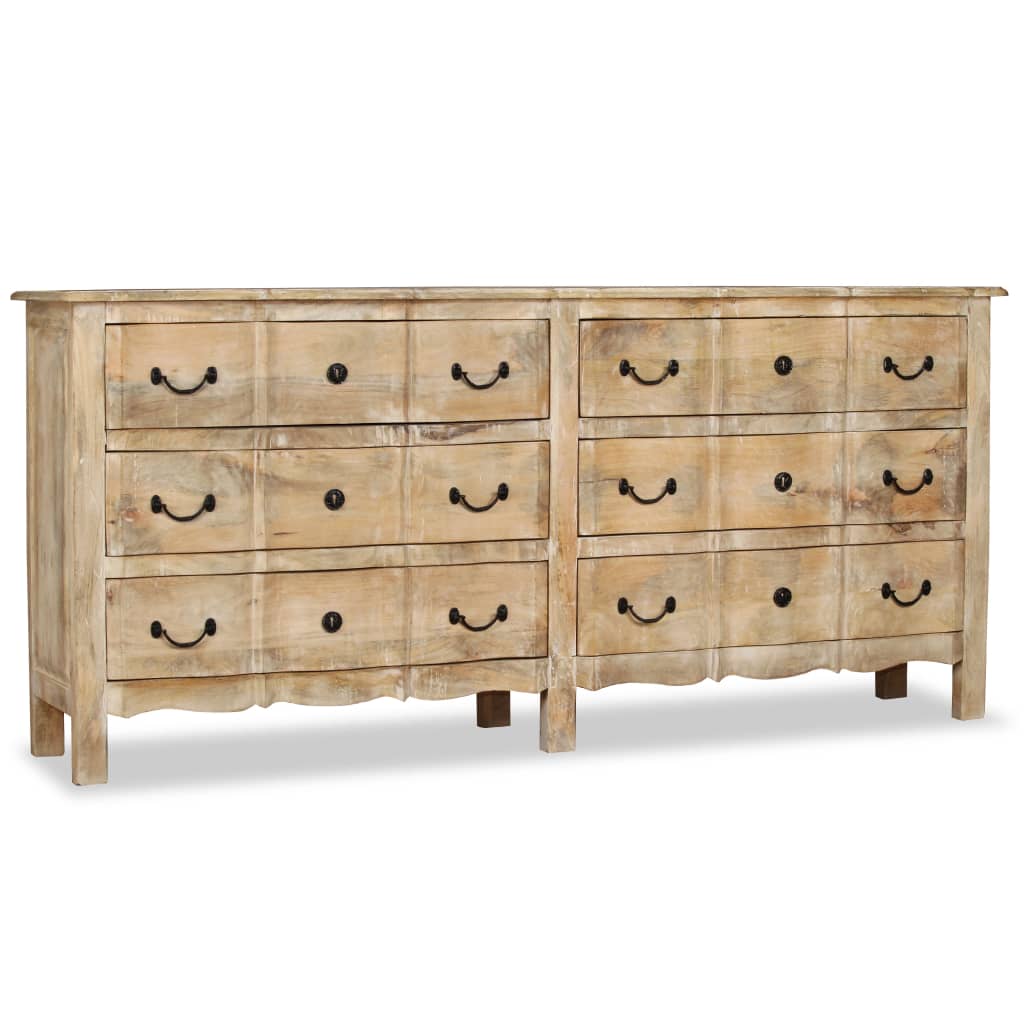 vidaXL Sideboard Massivholz Mango 200x40x90 cm