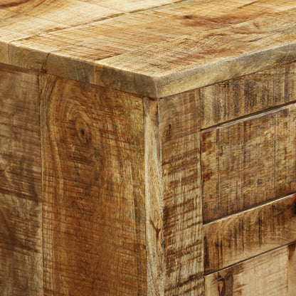 vidaXL Sideboard mit 2 Schubladen und 1 Fach Raues Mangoholz
