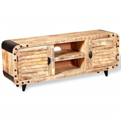 vidaXL TV-Schrank Raues Mangoholz 120x30x50 cm