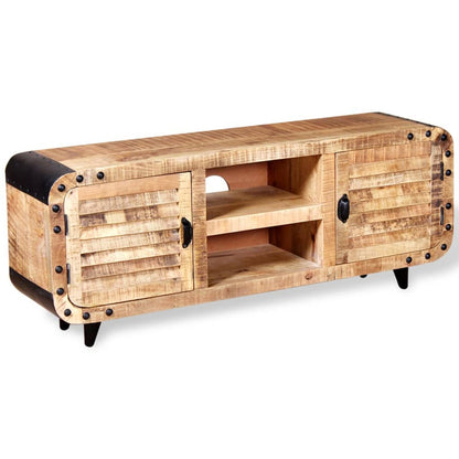 vidaXL TV-Schrank Raues Mangoholz 120x30x50 cm