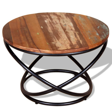 vidaXL Table basse en bois de récupération massif 60x60x40 cm