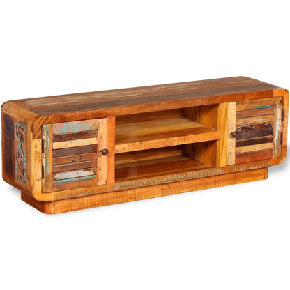 vidaXL Meuble TV en bois de récupération massif 120x30x40 cm