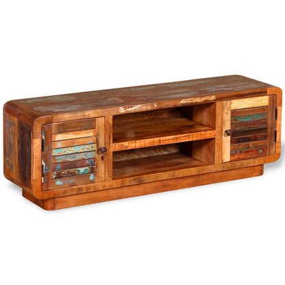vidaXL Meuble TV en bois de récupération massif 120x30x40 cm