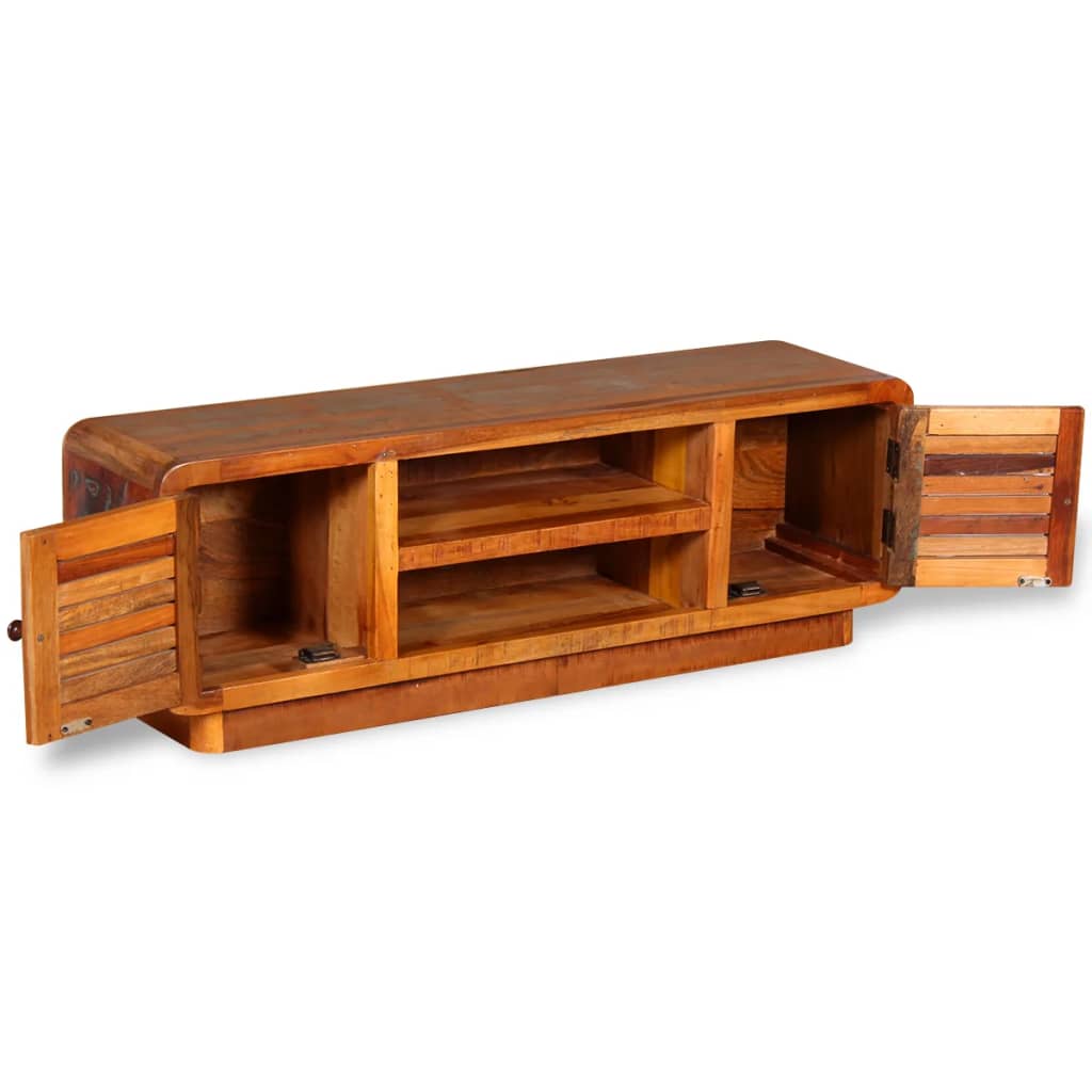 vidaXL Meuble TV en bois de récupération massif 120x30x40 cm