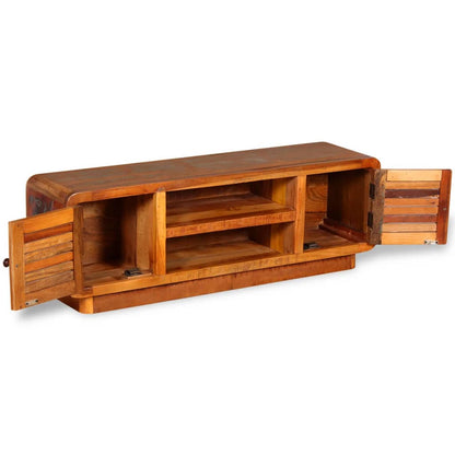 vidaXL Meuble TV en bois de récupération massif 120x30x40 cm