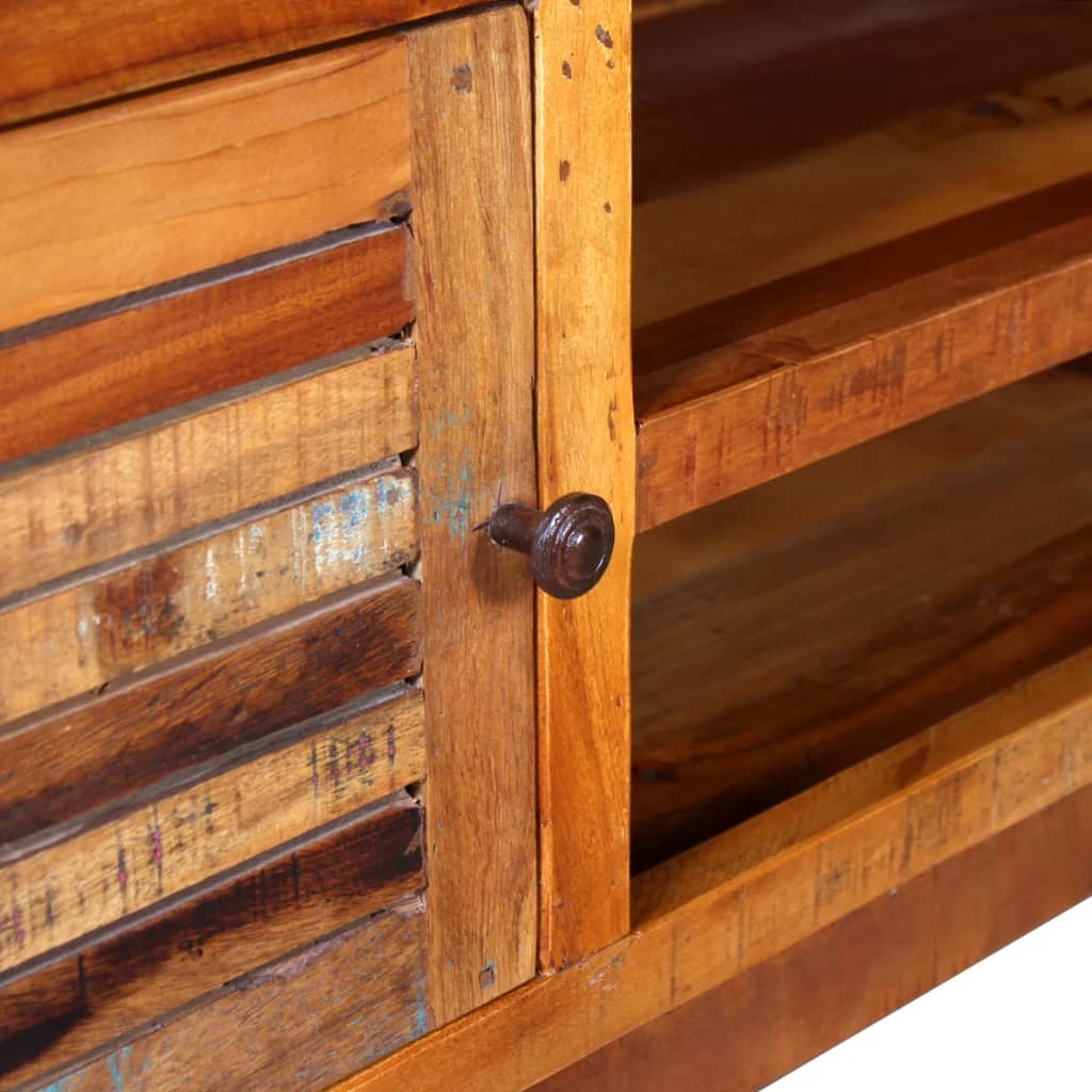 vidaXL Meuble TV en bois de récupération massif 120x30x40 cm