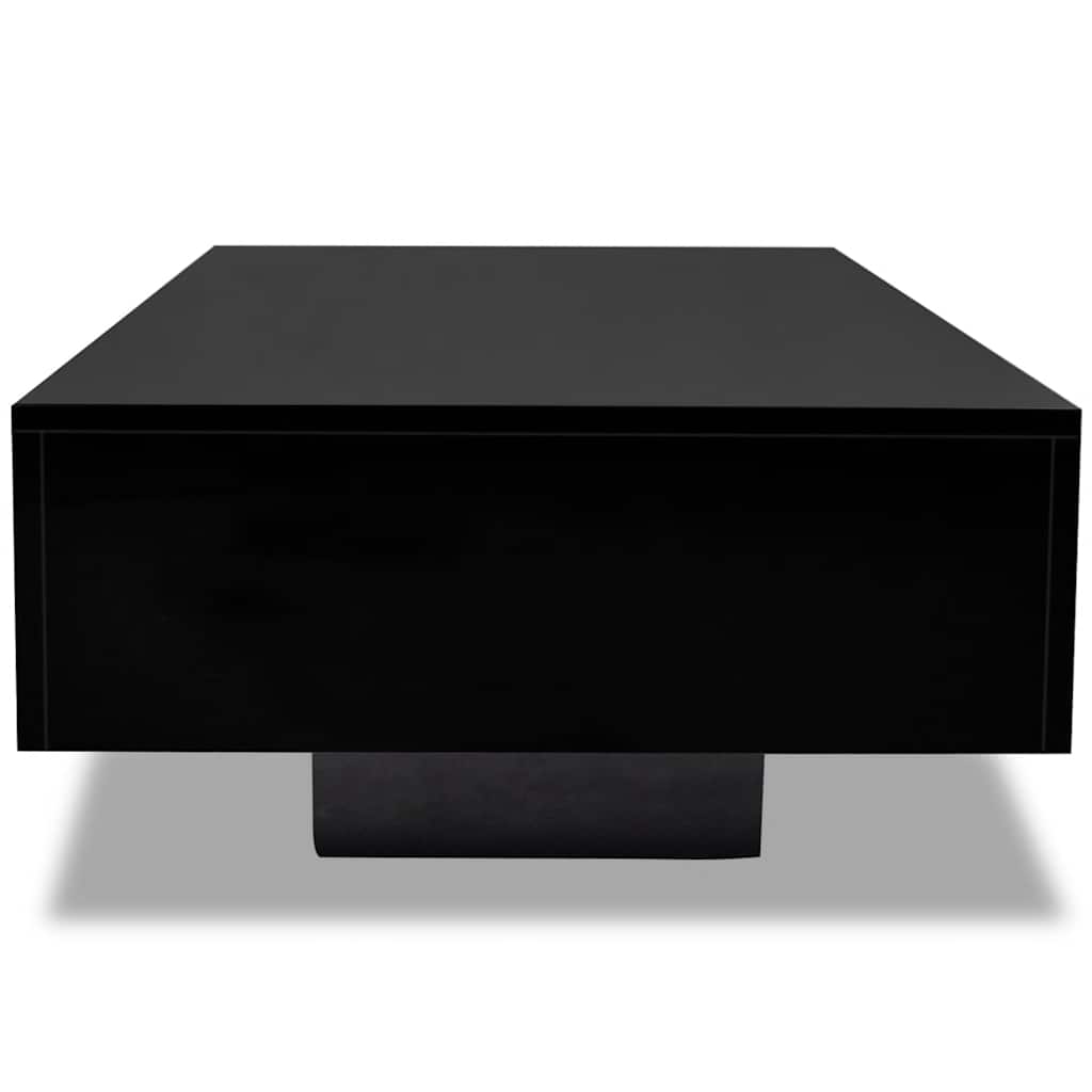 vidaXL Couchtisch Hochglanz-Schwarz