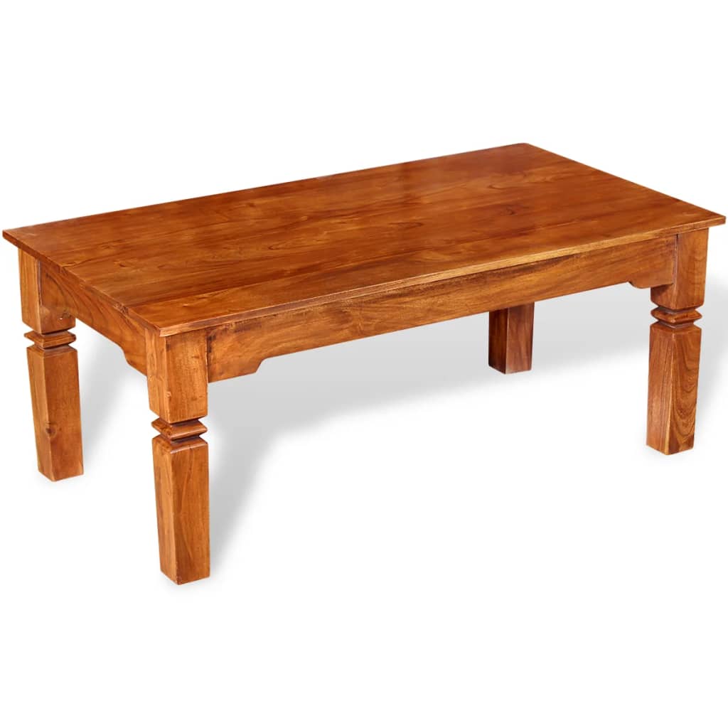 vidaXL Table basse en bois massif 110x60x45 cm