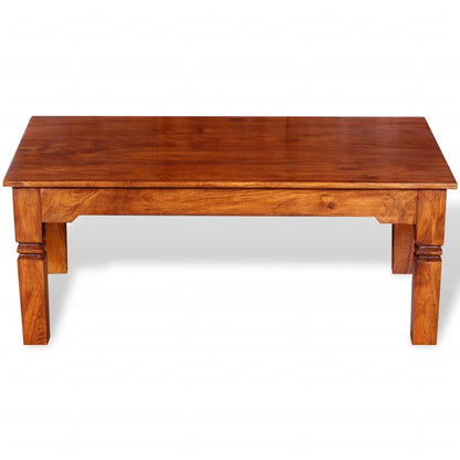 vidaXL Table basse en bois massif 110x60x45 cm