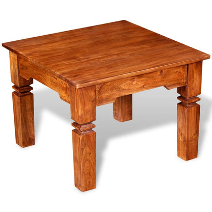 vidaXL Table basse en bois massif 60x60x45 cm