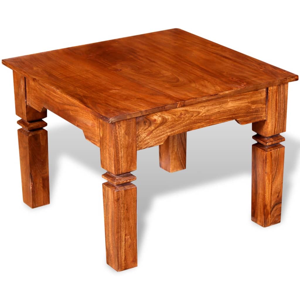 vidaXL Table basse en bois massif 60x60x45 cm
