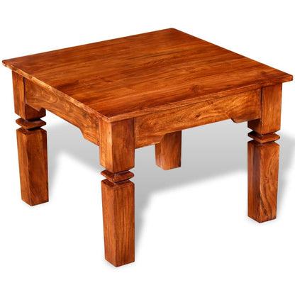 vidaXL Table basse en bois massif 60x60x45 cm