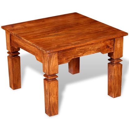 vidaXL Table basse en bois massif 60x60x45 cm