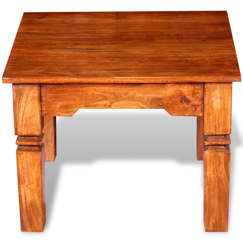 vidaXL Table basse en bois massif 60x60x45 cm