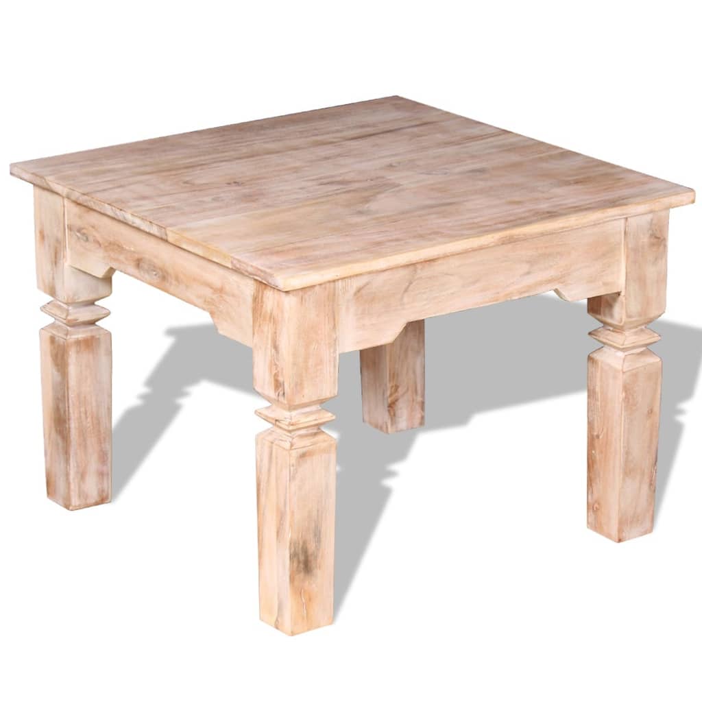 vidaXL Table basse en bois d'acacia 60x60x45 cm