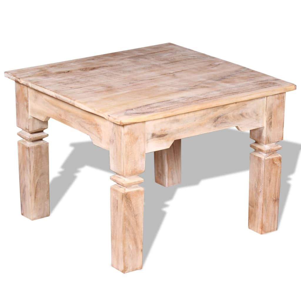 vidaXL Table basse en bois d'acacia 60x60x45 cm