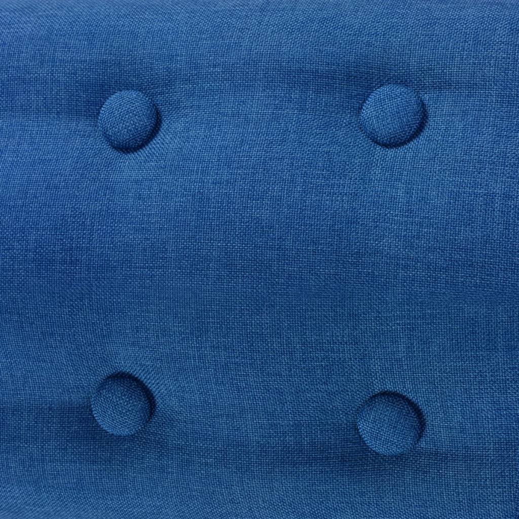 vidaXL Sessel Blau Stoff