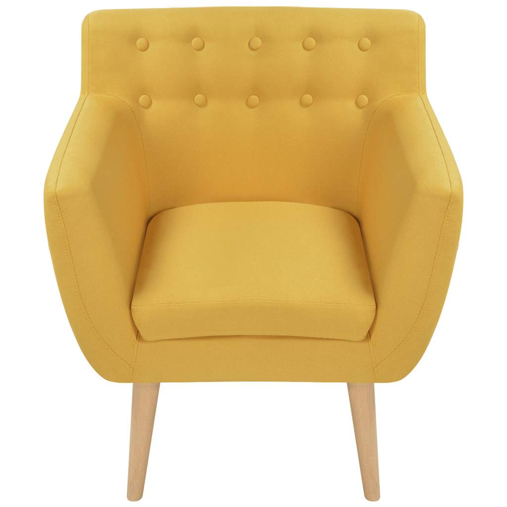 vidaXL Sessel Gelb Stoff