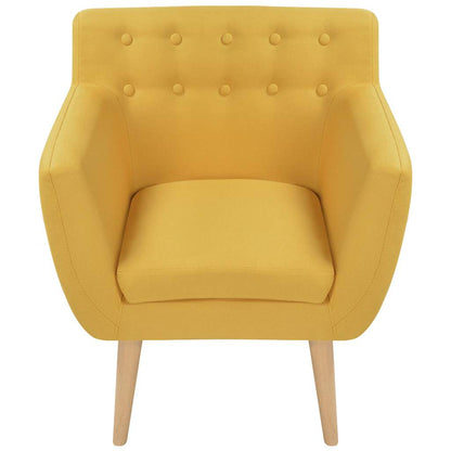 vidaXL Sessel Gelb Stoff
