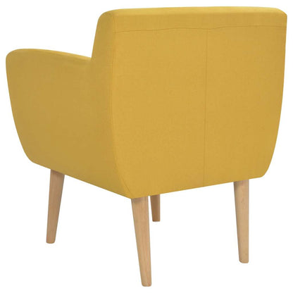 vidaXL Sessel Gelb Stoff
