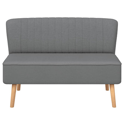 vidaXL Sofa Stoff 117x55,5x77 cm Hellgrau