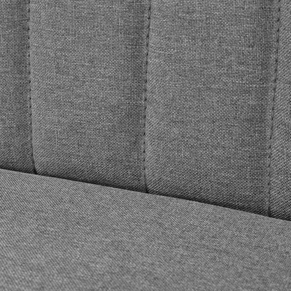 vidaXL Sofa Stoff 117x55,5x77 cm Hellgrau