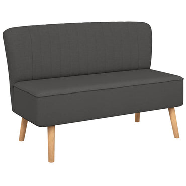 vidaXL Sofa Stoff 117x55,5x77 cm Dunkelgrau