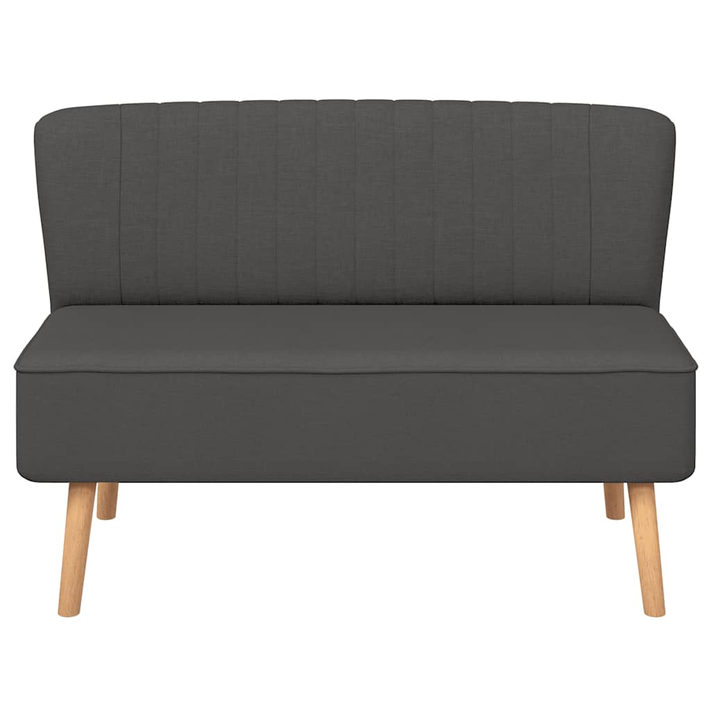vidaXL Sofa Stoff 117x55,5x77 cm Dunkelgrau