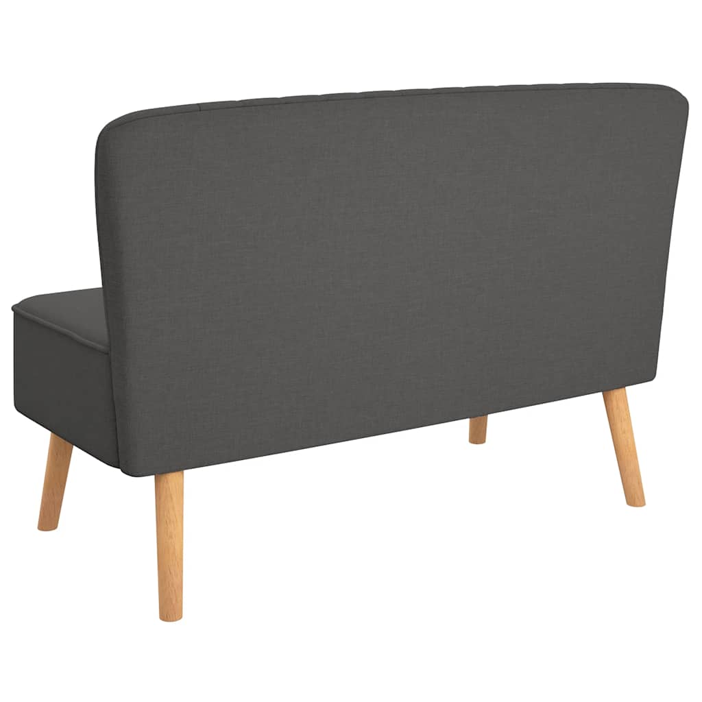 vidaXL Sofa Stoff 117x55,5x77 cm Dunkelgrau