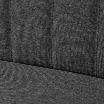 vidaXL Sofa Stoff 117x55,5x77 cm Dunkelgrau