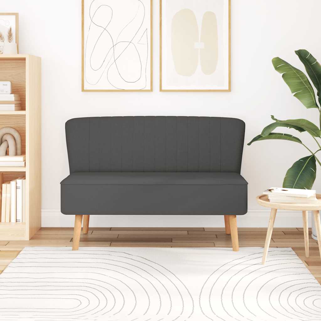 vidaXL Sofa Stoff 117x55,5x77 cm Dunkelgrau
