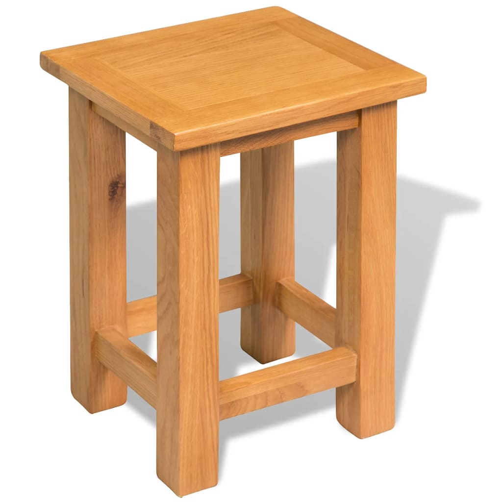 vidaXL Beistelltisch 27x24x37 cm Massivholz Eiche