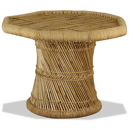 vidaXL Table basse Bambou Octogonale 60x60x45 cm
