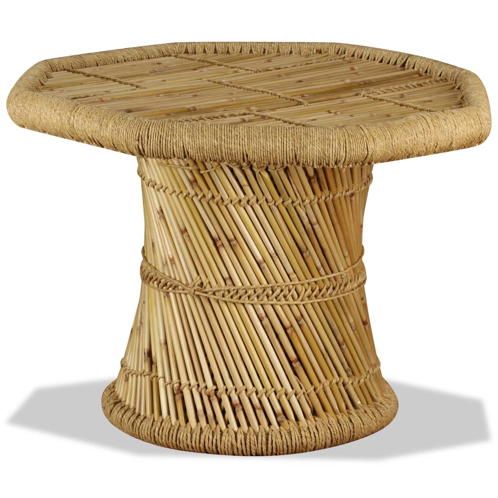 vidaXL Table basse Bambou Octogonale 60x60x45 cm
