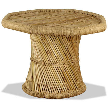 vidaXL Table basse Bambou Octogonale 60x60x45 cm
