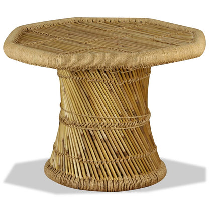 vidaXL Table basse Bambou Octogonale 60x60x45 cm