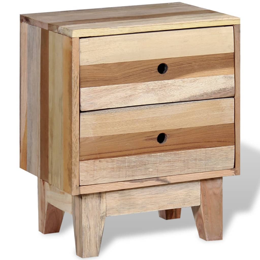 vidaXL Chevet en bois de récupération massif