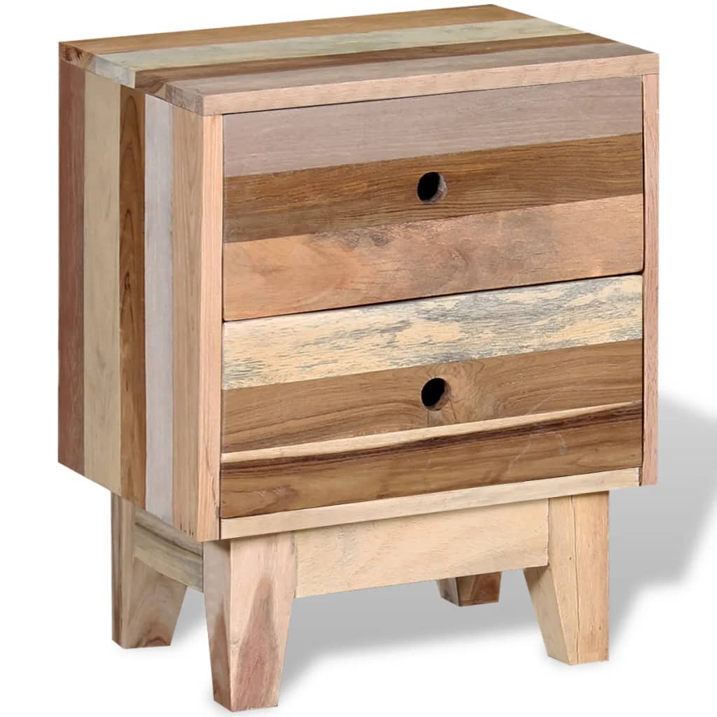 vidaXL Chevet en bois de récupération massif