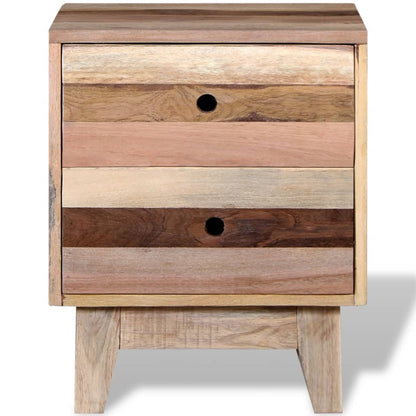 vidaXL Chevet en bois de récupération massif