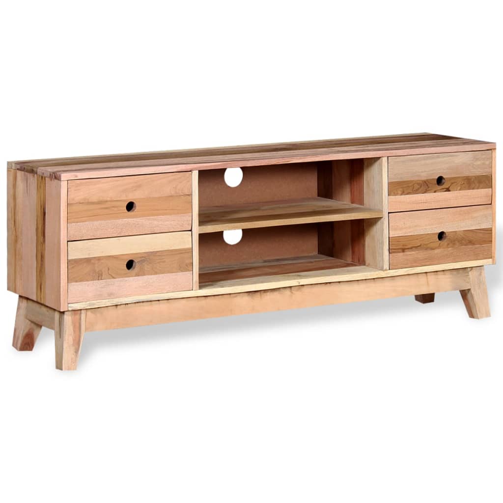 Meuble TV vidaXL en bois de récupération massif