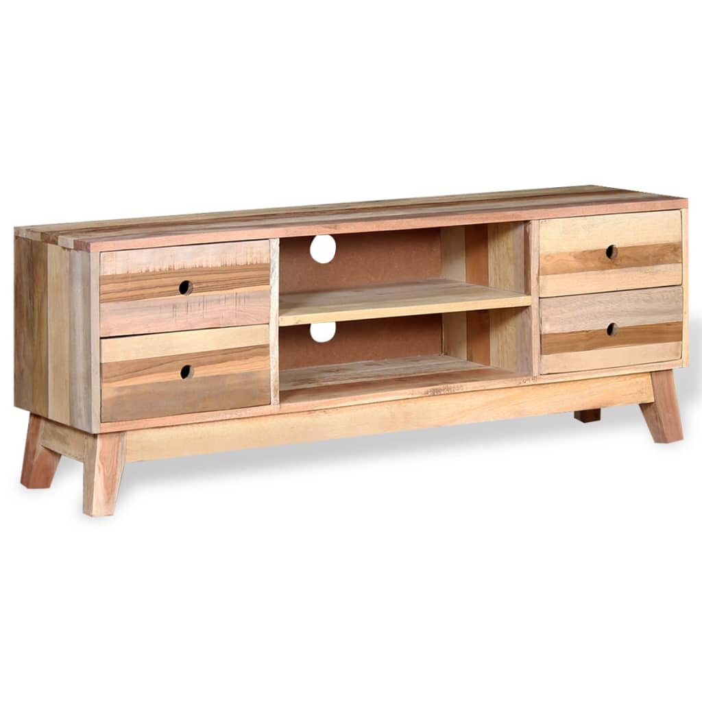 Meuble TV vidaXL en bois de récupération massif