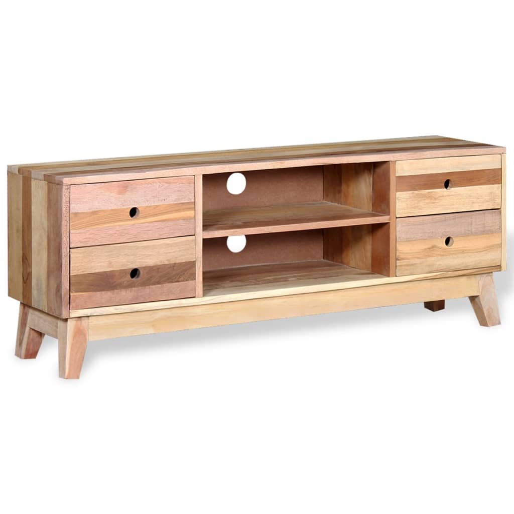 Meuble TV vidaXL en bois de récupération massif