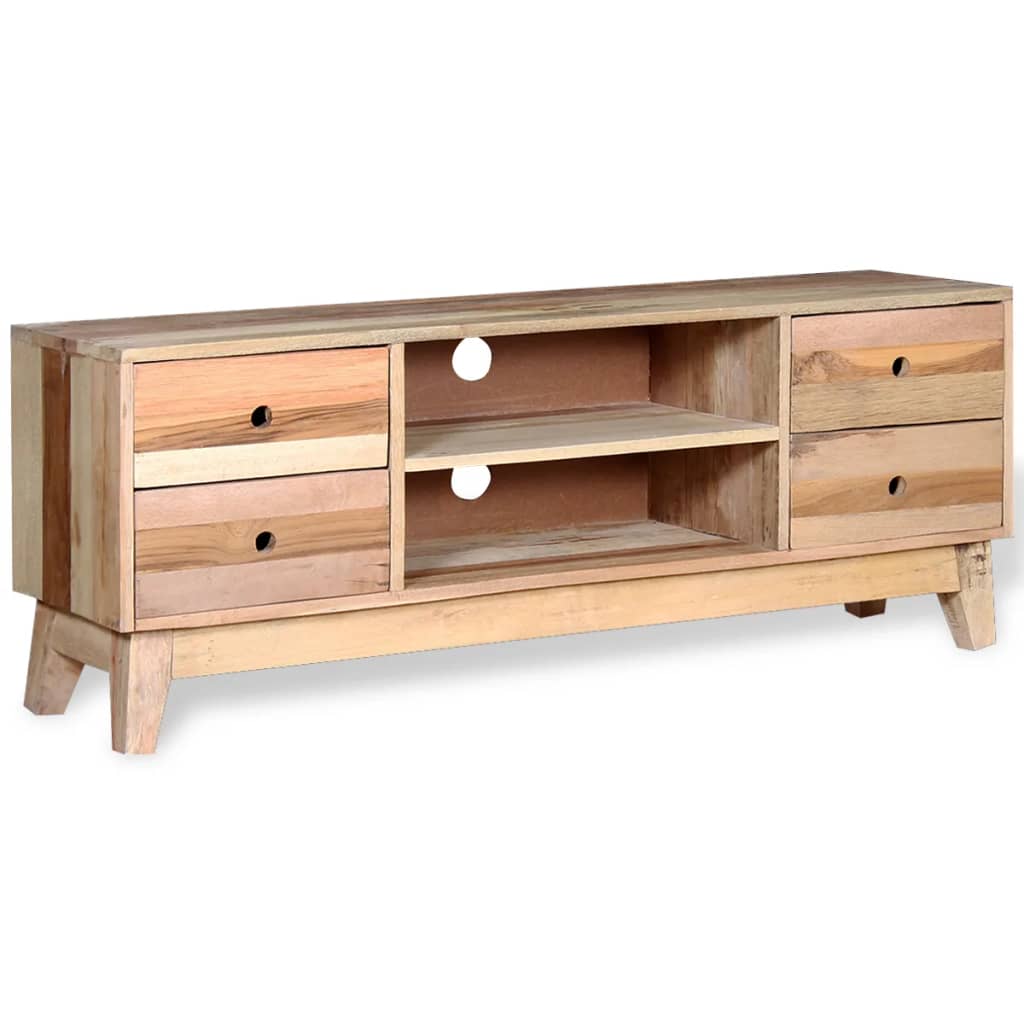 Meuble TV vidaXL en bois de récupération massif