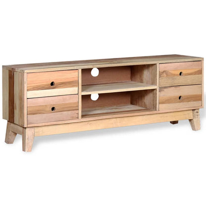 Meuble TV vidaXL en bois de récupération massif