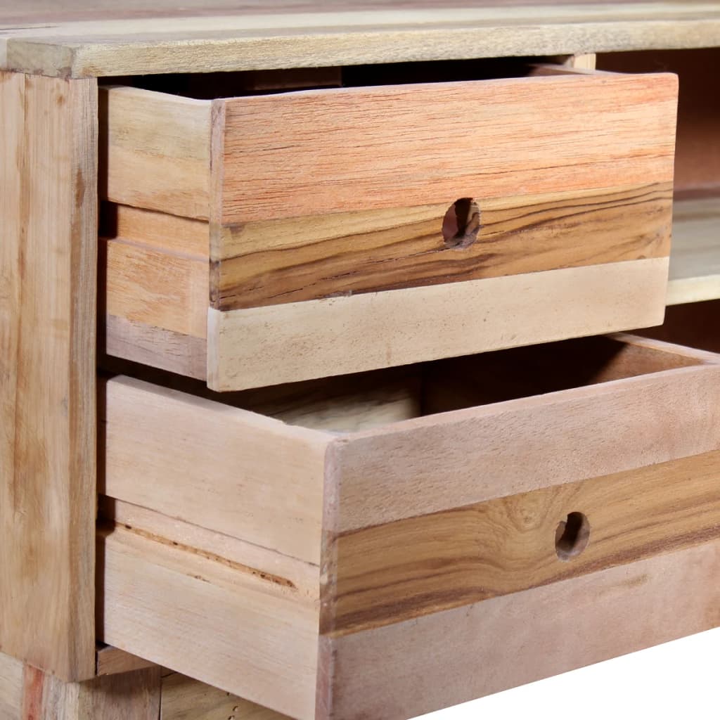 Meuble TV vidaXL en bois de récupération massif