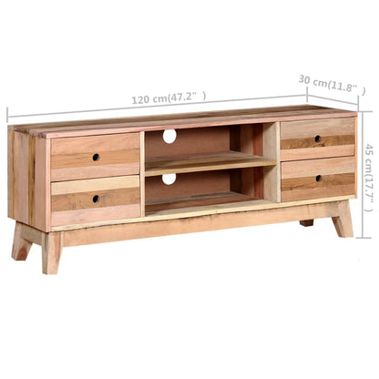 Meuble TV vidaXL en bois de récupération massif