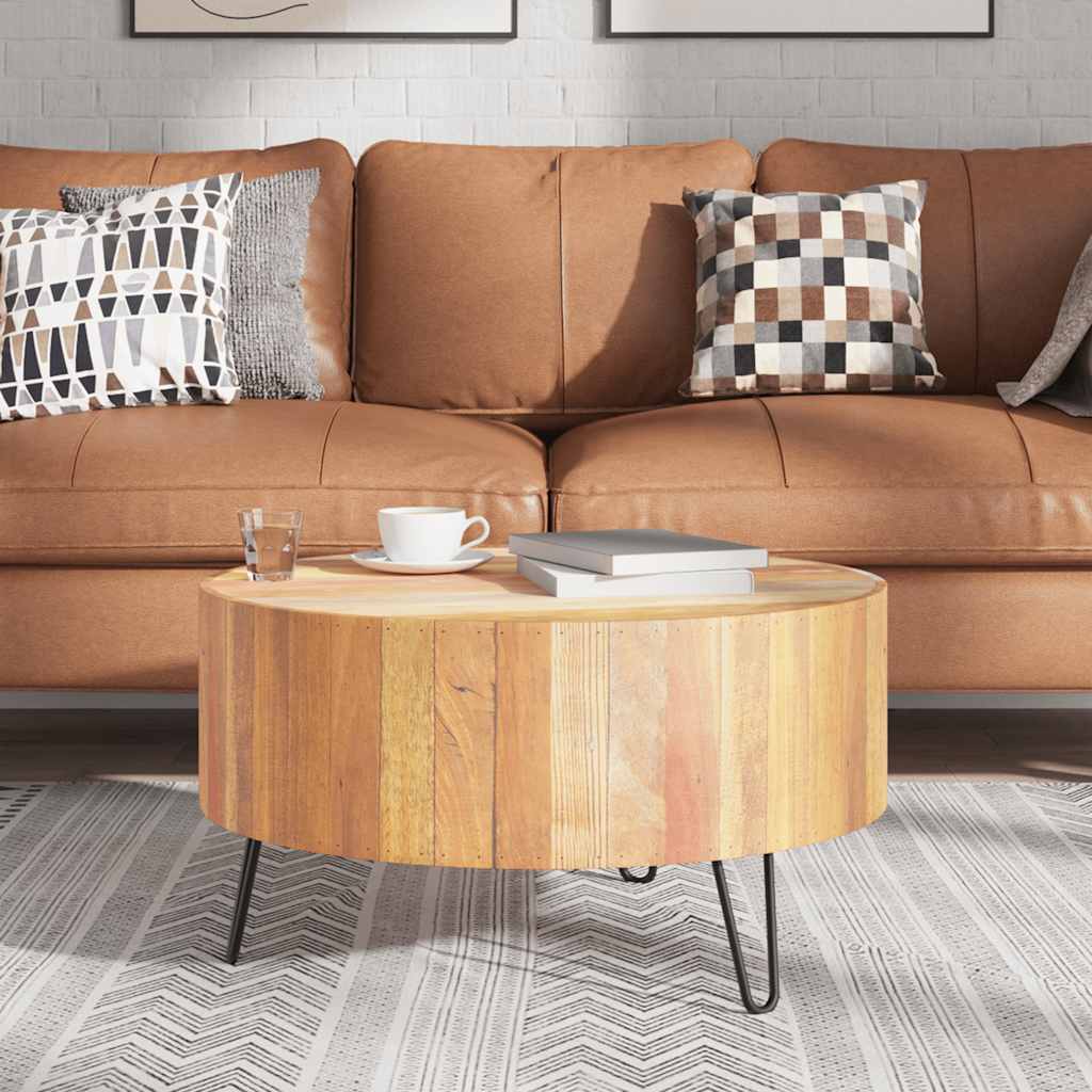 vidaXL Couchtisch Altholz Massiv