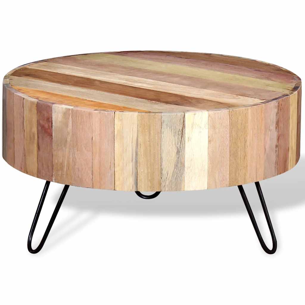vidaXL Couchtisch Altholz Massiv
