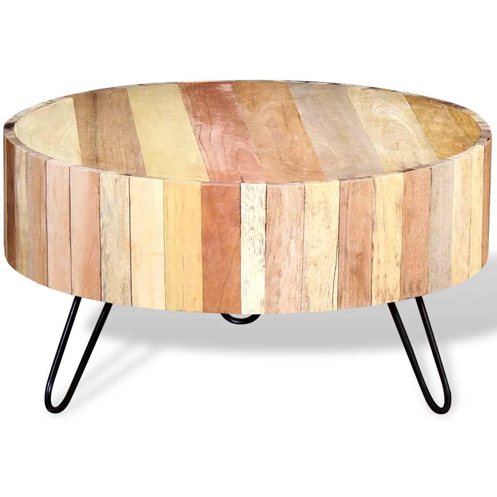 vidaXL Couchtisch Altholz Massiv